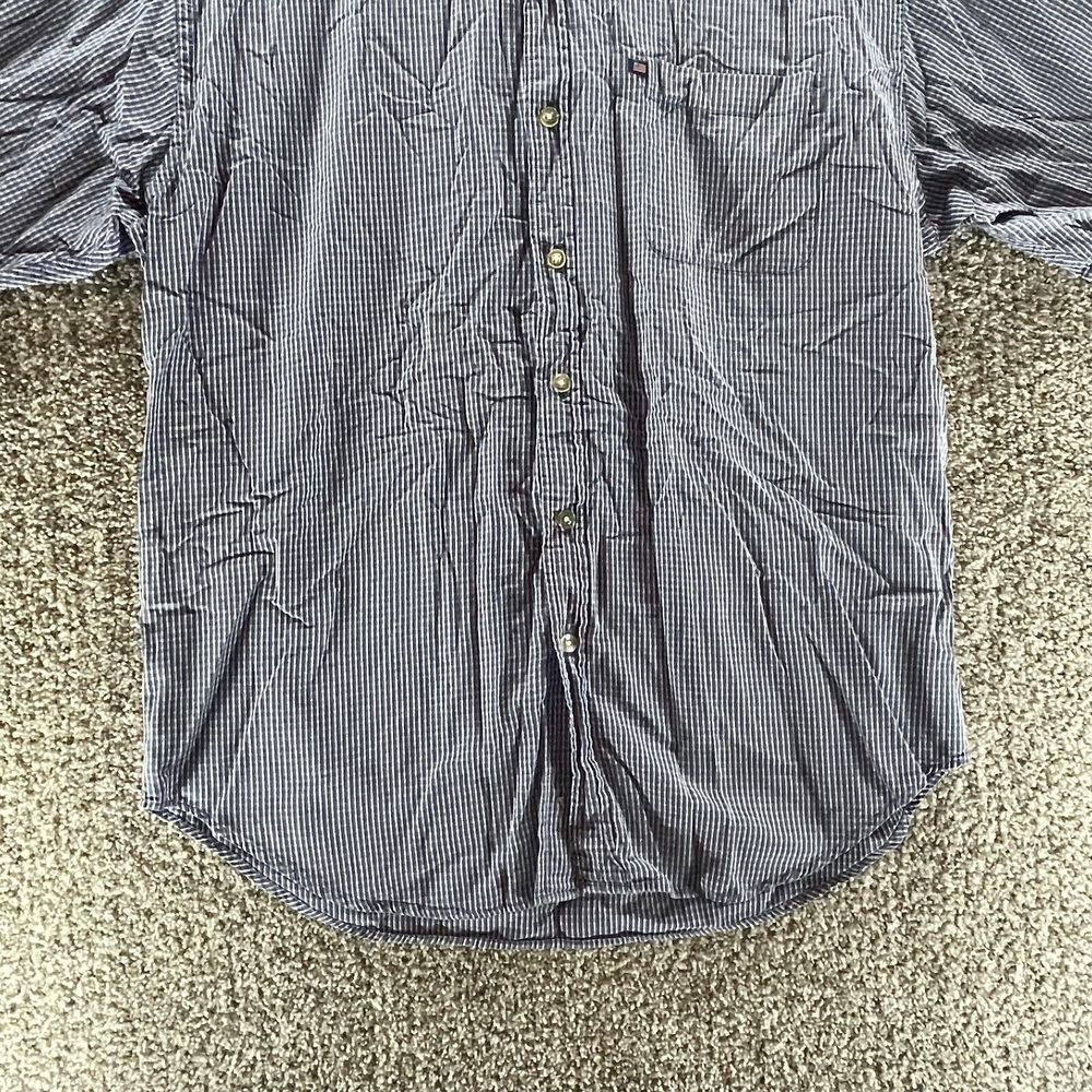 Vintage Ralph Lauren Shirt Adult Large Blue Check Short Sleeve Jeans Co Cotton - Picture 6 of 12